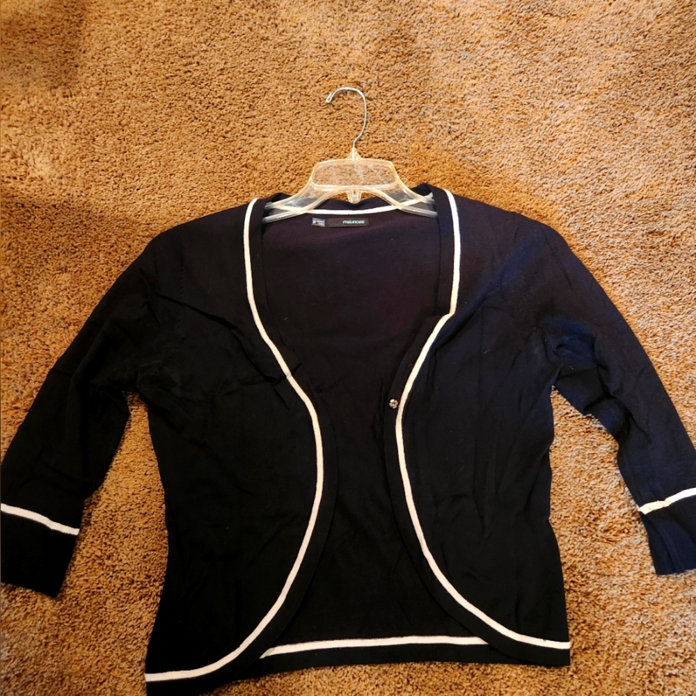 Black crop sweater (M)